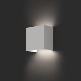 Faro Oslo - wandverlichting - 12,5 x 7,5 x 12,5 cm - mat wit