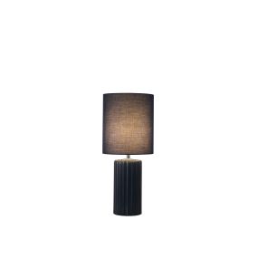 Searchlight Groove - tafellamp - Ø 22 x 51 cm - marineblauw