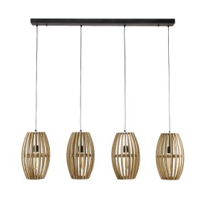 Vico Orbit - hanglamp - 135 x 25 x 150 cm - bruin