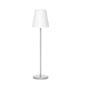 New Garden Lola slim 120 - oplaadbare vloerlamp met zonnepaneel - RGB+W - Ø 26 x 119 cm - 4,6W dimbare LED incl. - IP65 - grijs
