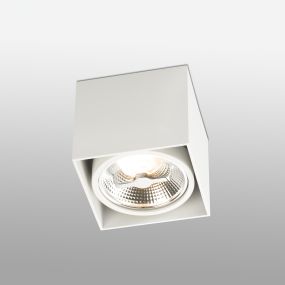 Faro Tecto QR111 - plafondverlichting - 13,5 x 13,5 x 12 cm - mat wit