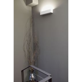 Faro Eaco - wandverlichting - 35,3 x 7,5 x 7,5 cm - mat wit