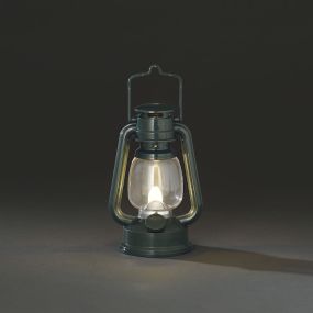 Konstsmide - decoratieve tafellantaarn op batterijen - Ø 10 x 15,5 cm - groen