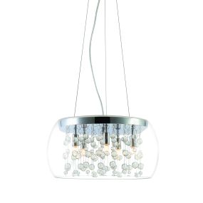 ONE Light Classic - hanglamp - Ø 40 x 120 cm - chroom