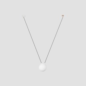 Faro Mine - hanglamp 1L - mat wit - kunststof