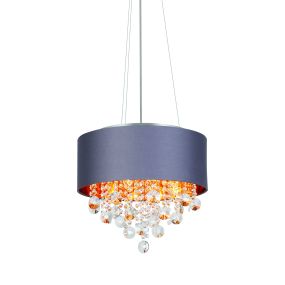 ONE Light Retro Classic Pendants - hanglamp - Ø 40 x 120 cm - grijs