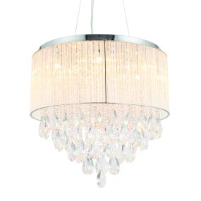 ONE Light Classic Range - hanglamp - Ø 49 x 120 cm - chroom