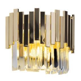 Maxlight Trend - wandverlichting - 26 x 16 x 20 cm - goud