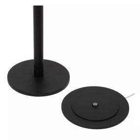 Lucide Antrim - Oplaadbare Leeslamp - 3 x 20 x 120 cm - 2,2W dimbare LED incl. - IP54 - Met draadloos oplaadstation - zwart