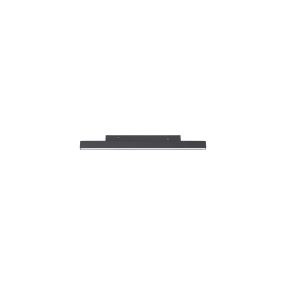 Nova Luce Ultra Slim - rail armatuur - 30 x 3,4 cm - 15W LED incl. - witte lichtkleur - zwart