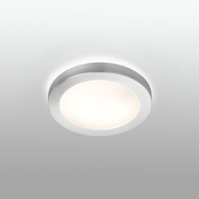 Faro Logos - plafondverlichting - Ø 35 x 10 cm - IP44 - aluminium