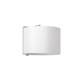 Faro Sahara - wandverlichting met schakelaar - 20 x 25 x 21 cm - wit en chroom