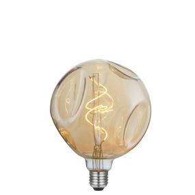 Daylight Italia Bumped LED lamp - Ø 14 x 18,5 cm - E27 - 5W dimbaar - 1800K - amber