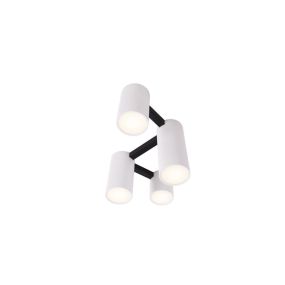 Maxlight Laxer - plafondlamp - 62 x 33 cm - zwart en wit
