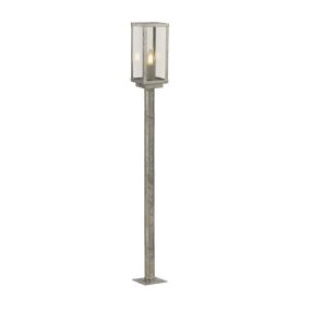 Searchlight Box II - lantaarnpaal - 11 x 11 x 90 cm - IP44 - gegalvaniseerd zilver