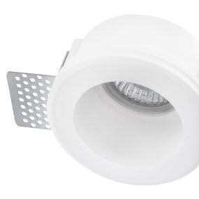 Nova Luce Tobia - inbouwspot - Ø 88 mm, Ø 92 mm inbouwmaat - wit gips