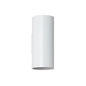 Searchlight Round - wandlamp - Ø 6,5 x 15,4 cm - wit