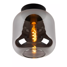 Lucide Joanet - plafondverlichting - Ø 25 x 28,5 cm -fumé