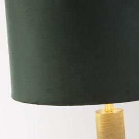 Searchlight London - tafellamp - Ø 40 x 63 cm - groen en goud