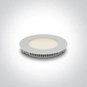 ONE Light Round Recessed Panels - inbouwspot - Ø 120 mm, Ø 108 mm inbouwmaat - 8W LED incl. - wit - CCT