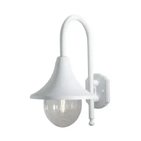 Konstsmide Bari Down - buiten wandlamp -  25 x 36 x 44 cm - IP44 - mat wit