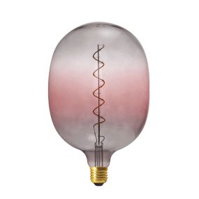 Daylight Italia Coriandoli Egg XL LED lamp - Ø 18 x 27 cm - E27 - 4W dimbaar - roze/grijs