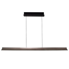 Maxlight Jo-Jo - hanglamp - 124 x 6 x 195 cm - 38W LED incl. - 2700K-5500K - grijs en zwart
