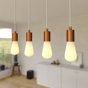 Creative Cables - hanglamp 4L - 67,5 x 120 cm - wit