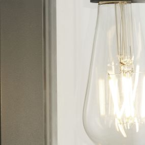 Searchlight Bakerloo - buiten wandverlichting met bewegingsmelder - 12 x 29 cm - IP44 - zwart