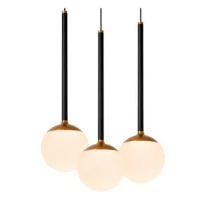 Lucide Calina - hanglamp - Ø 42 x 169,3 cm - 5 x 8,2W dimbare LED incl. - zwart