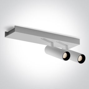 ONE Light Wall & Ceiling LED - opbouwspot 2L - 25 x 7 x 10 cm - 2 x 5W LED incl. - wit