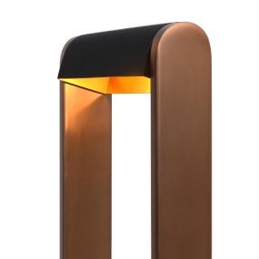 Lucide Loras - tafellamp - 18 x 9 x 32,5 cm - 3-stap dimbaar - koffie en zwart