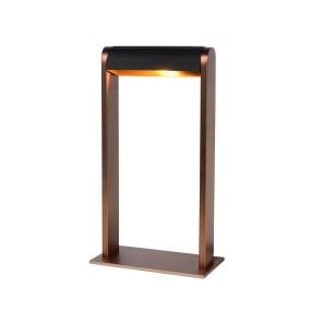 Lucide Loras - tafellamp - 18 x 9 x 32,5 cm - 3-stap dimbaar - koffie en zwart
