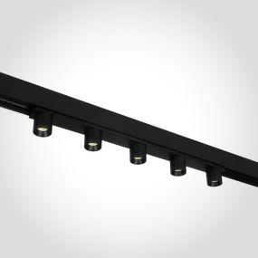 ONE Light magnetisch railsysteem MINI & MIDI - railspot 5L - 31 x 2,7 cm - 5 x 2W LED incl. - zwart