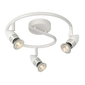 Lucide Caro 3 - opbouwspot - Ø 31 x 13 cm - 3 x 5W LED incl. - wit