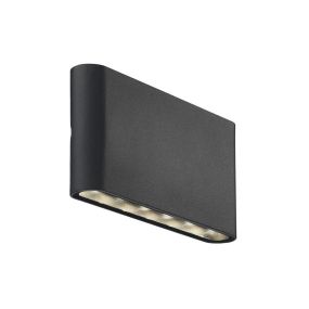 Nordlux Kinver - buiten wandverlichting - 17,5 x 9 x 3 cm - 2 x 6W LED incl. - IP54 - zwart