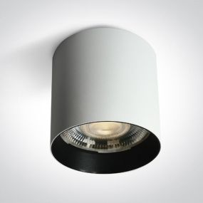 ONE Light PRO Cylinders Range - opbouwspot - Ø 10 x 10 cm - 20W LED incl. - wit