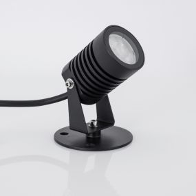 Nova Luce Fend - grondspot - 7 x 5 x 12 cm - 5W LED incl. - IP65 - zwart