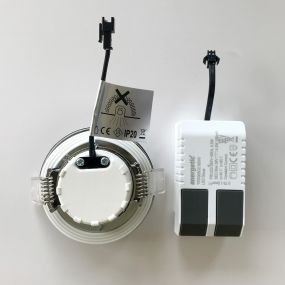 Nordlux Apollo - set van 3 - 5,5W LED incl. - Ø 85 mm, Ø 72 mm inbouwmaat - IP65 - chroom