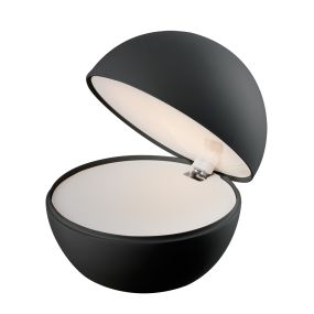 VK lighting Poke - tafellamp - Ø 12 x  10,8 cm - 2,2W led incl. - zwart