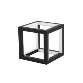 Nova Luce Gabbia - tafellamp - 16 x 16 x 16 cm - 20 dimbare LED incl. - zand zwart