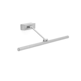 Faro Magritte - wandverlichting - 60 x 22,4 x 4 cm - 12W LED incl. - satijn nikkel
