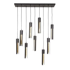Vico Tube - hanglamp - 150 cm - zwart