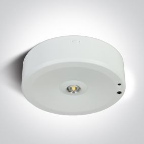 ONE Light Ceiling Emergency Point - plafondlamp - Ø 15 x 4 cm - 3W LED incl. - wit