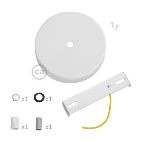 Creative Cables - plafondrozet - Ø 12 x 2,5 cm - wit