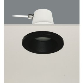 Artdelight Bados - inbouwspot 1L - Ø 95 mm, Ø 84 mm inbouwmaat - IP65 - zwart
