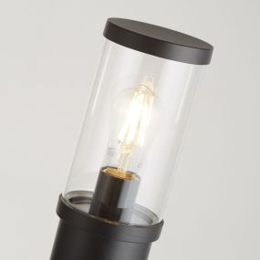 Searchlight Bakerloo - tuinpaal - Ø 15 x 73 cm - IP44 - zwart