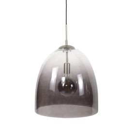 Vico Shaded Oval - hanglamp - Ø 40 x 150 cm - getint glas