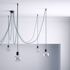 Creative Cables - decentralisatiepunt - Ø 2 x 4 cm - zwart
