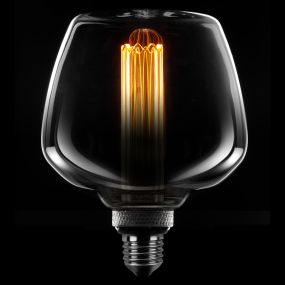 ETH Deco Filament LED 23SC - 12 x 16 cm - E27 - 3 stappen dimbaar - 1W/2,5W/5W - 1800K – gerookt en transparant